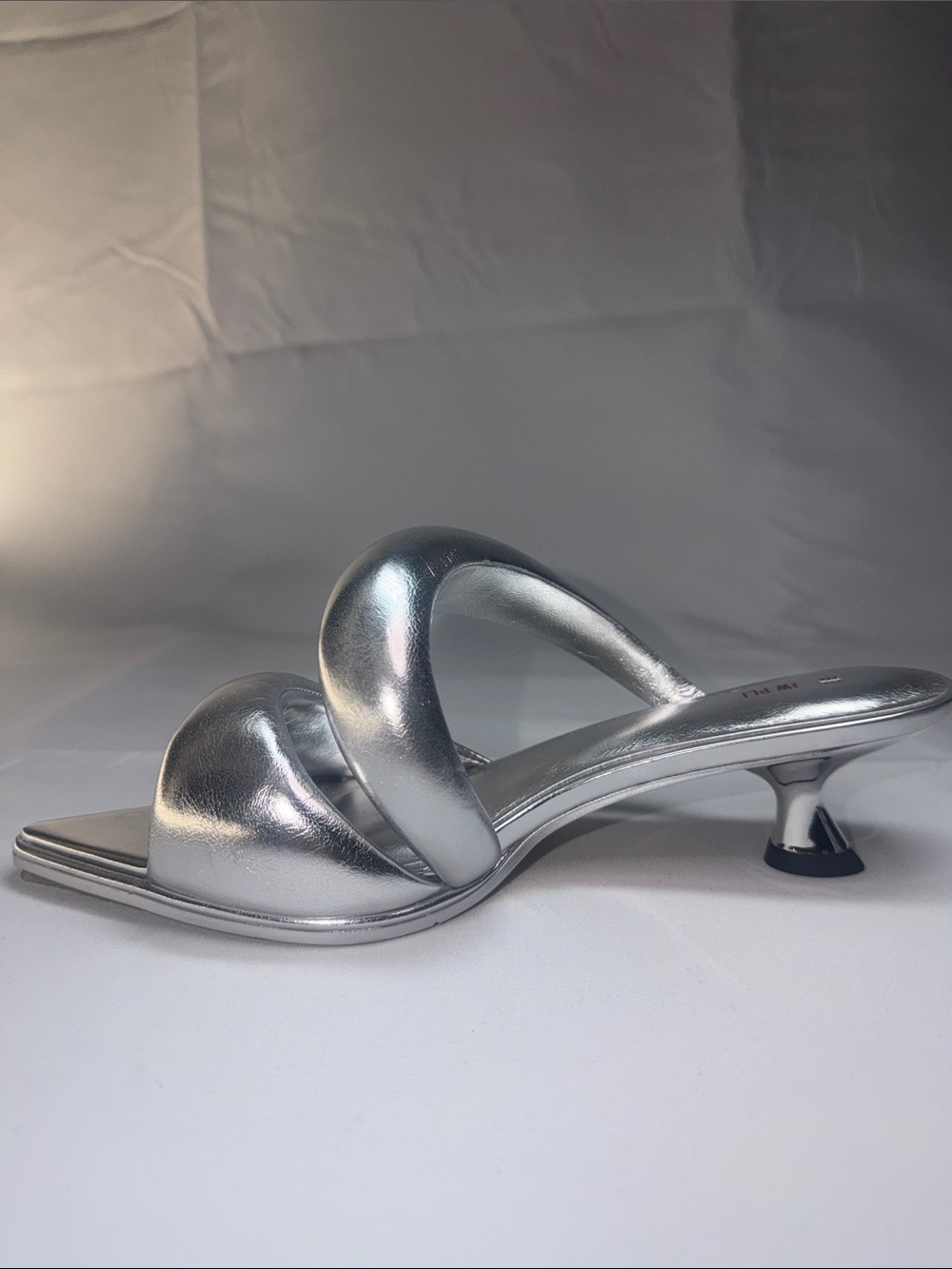JW PEI Sara Mules Silver